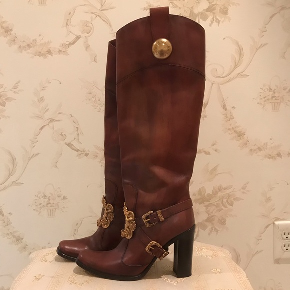 dolce and gabbana runway boots